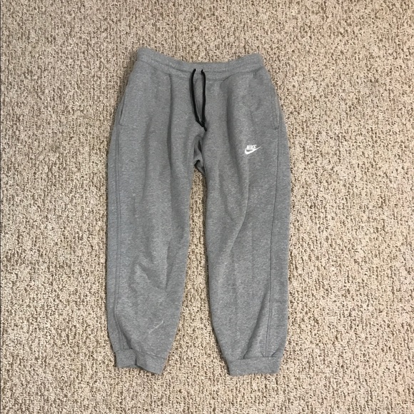 Nike Pants - Nike Gray with White Sweatpants/Joggers